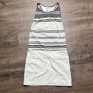 lululemon athletica Gray and White Striped Dress